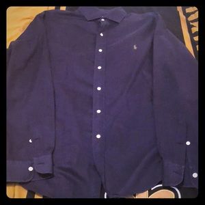 Ralph Lauren Polo Navy Blue Oxford Shirt